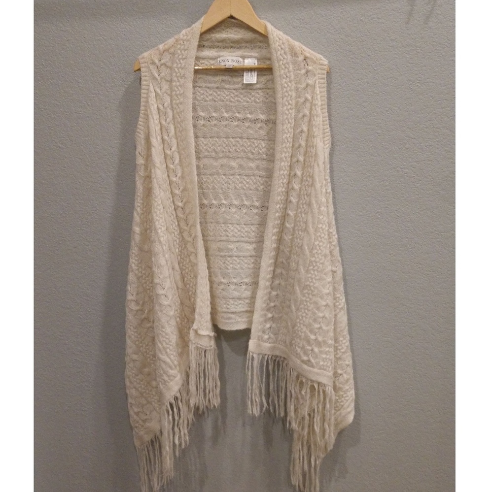 Knit Vest/Scarf with Tassels
